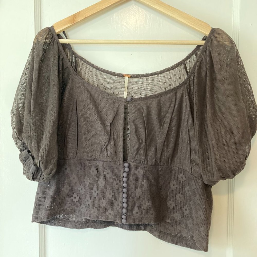 Free People crop lace top